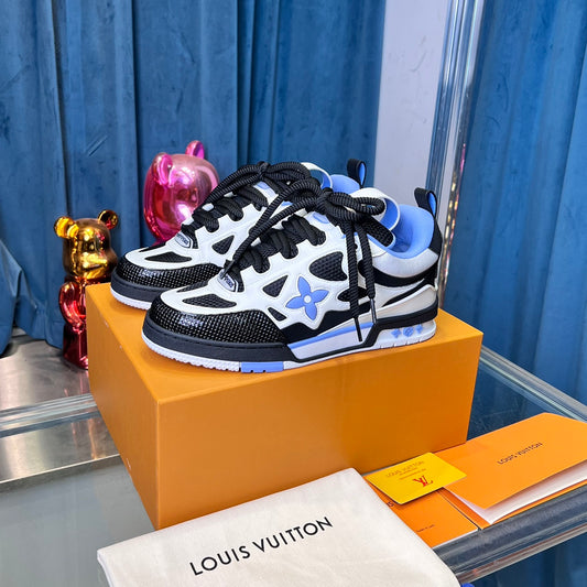 [LOUIS VUITTON] LV Classic Trendy Shoes! Made of imported genuine leather, water-dyed cowhide lining, original version of durable and lightweight, high-quality fine products! Size: 35-45 (46 can be customized)
