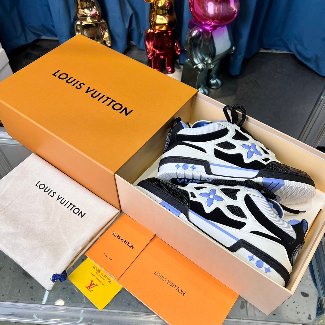 [LOUIS VUITTON] LV Classic Trendy Shoes! Made of imported genuine leather, water-dyed cowhide lining, original version of durable and lightweight, high-quality fine products! Size: 35-45 (46 can be customized)