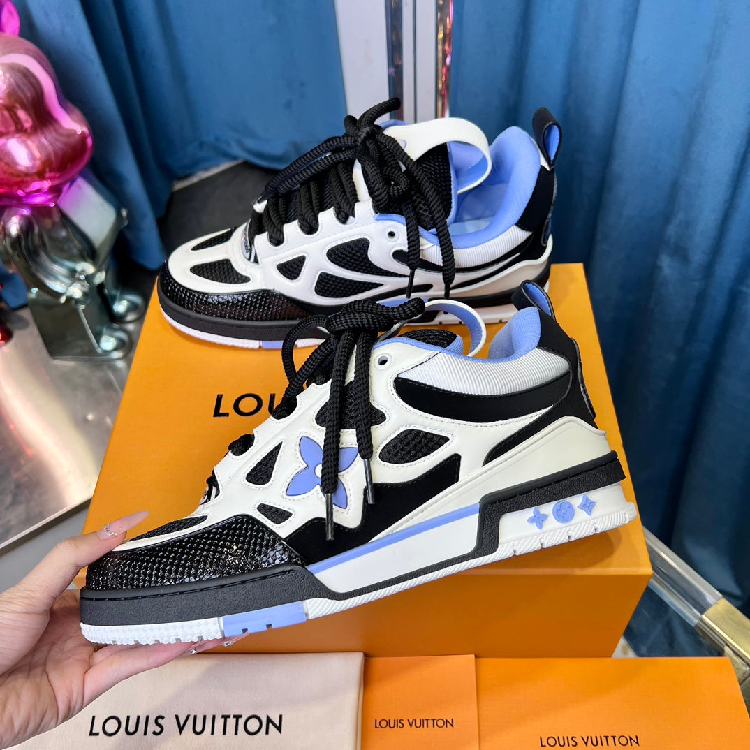 [LOUIS VUITTON] LV Classic Trendy Shoes! Made of imported genuine leather, water-dyed cowhide lining, original version of durable and lightweight, high-quality fine products! Size: 35-45 (46 can be customized)