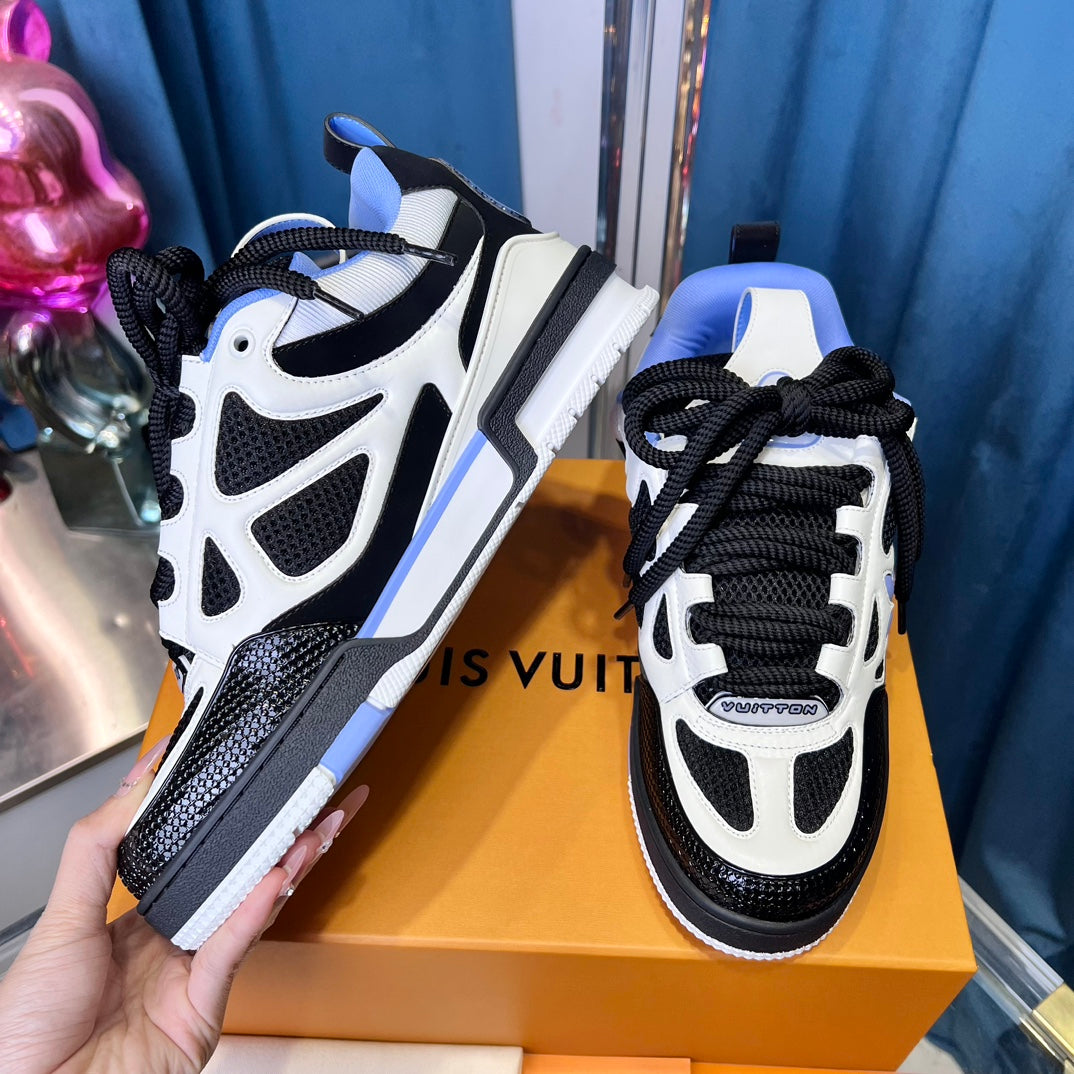 [LOUIS VUITTON] LV Classic Trendy Shoes! Made of imported genuine leather, water-dyed cowhide lining, original version of durable and lightweight, high-quality fine products! Size: 35-45 (46 can be customized)