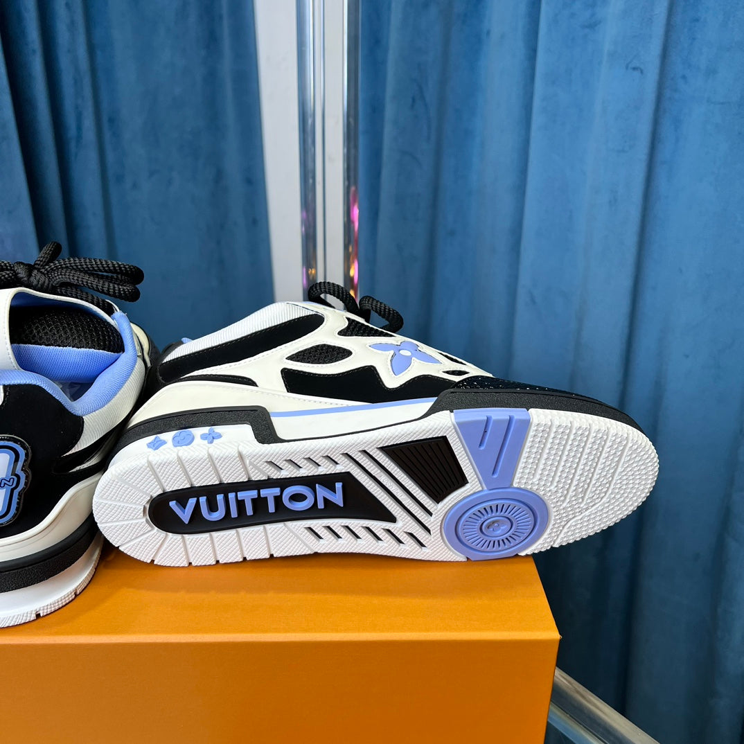 [LOUIS VUITTON] LV Classic Trendy Shoes! Made of imported genuine leather, water-dyed cowhide lining, original version of durable and lightweight, high-quality fine products! Size: 35-45 (46 can be customized)