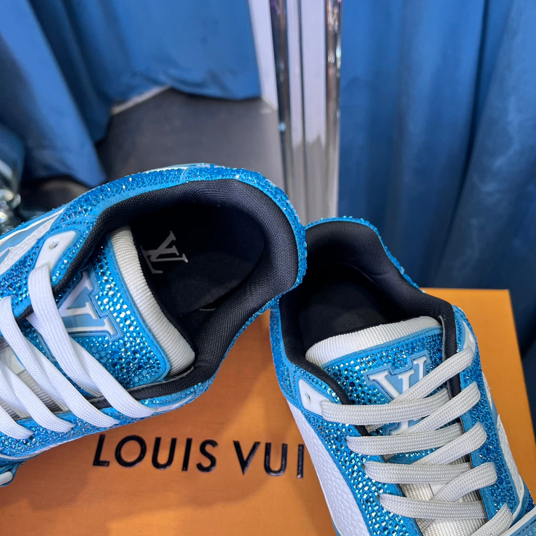 [LOUIS VUITTON] LV Classic Trendy Shoes! Made of imported genuine leather, water-dyed cowhide lining, original version of durable and lightweight, high-quality fine products! Size: 35-45 (46 can be customized)