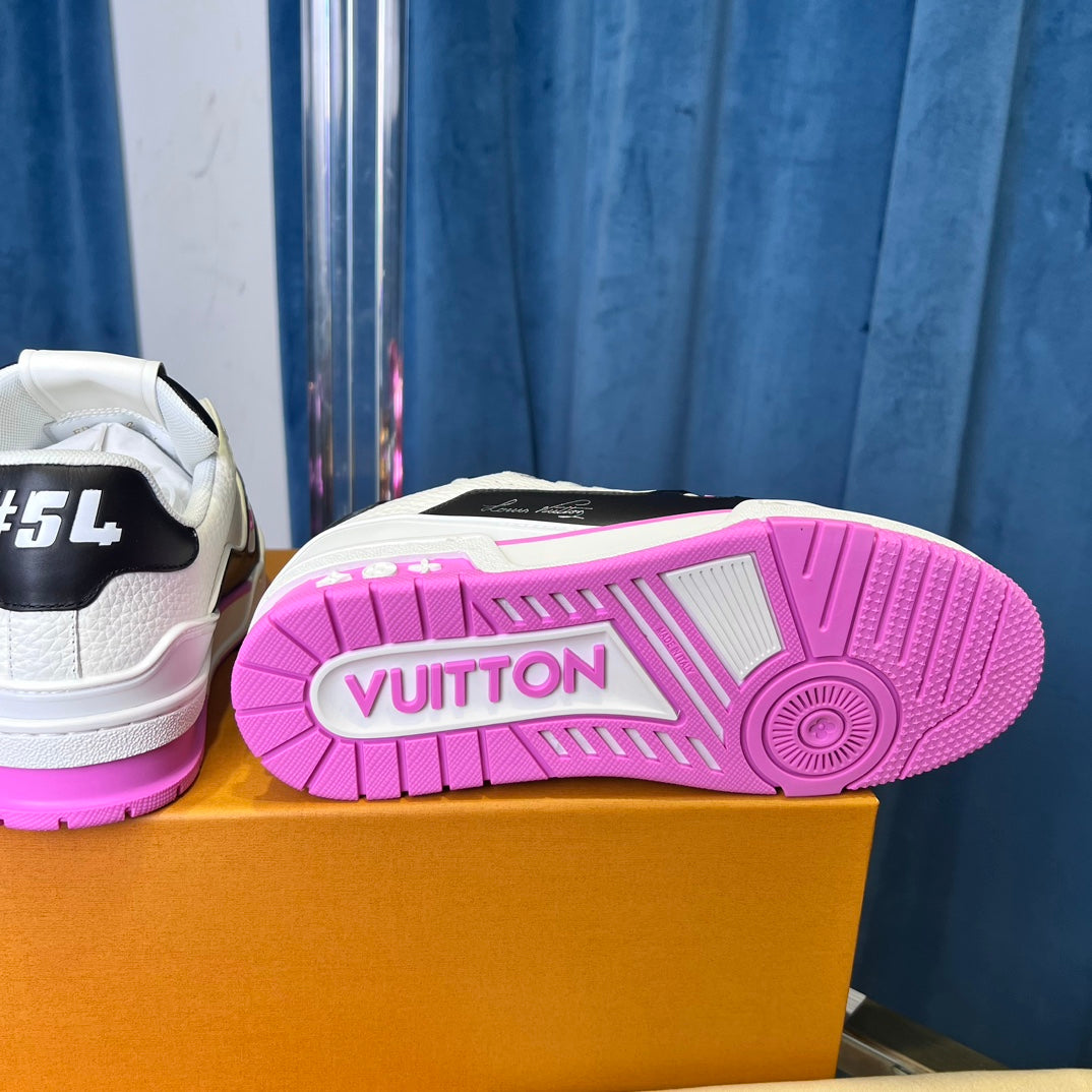 [LOUIS VUITTON] LV Classic Trendy Shoes! Made of imported genuine leather, water-dyed cowhide lining, original version of durable and lightweight, high-quality fine products! Size: 35-45 (46 can be customized)