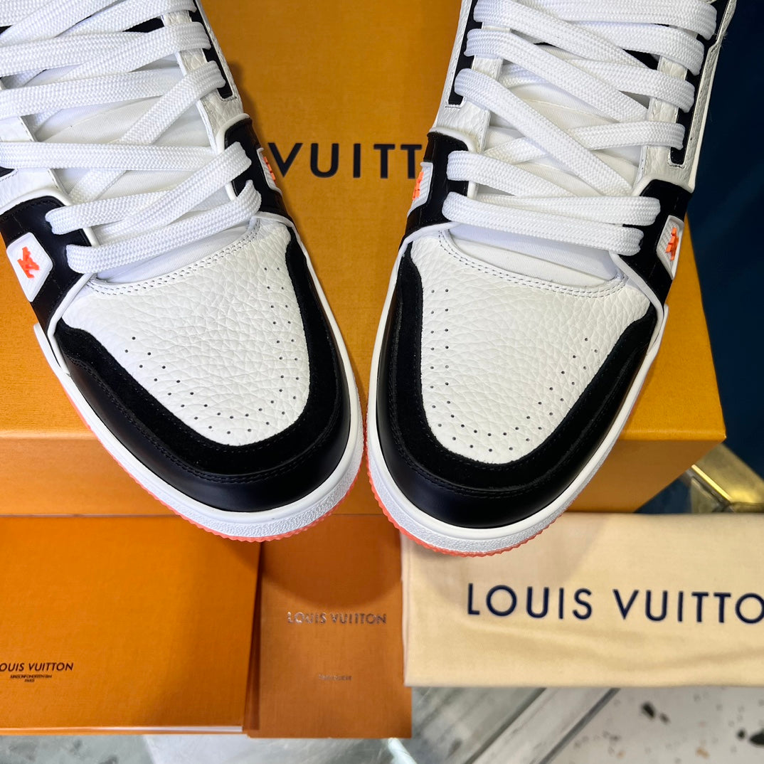 [LOUIS VUITTON] LV Classic Trendy Shoes! Made of imported genuine leather, water-dyed cowhide lining, original version of durable and lightweight, high-quality fine products! Size: 35-45 (46 can be customized)