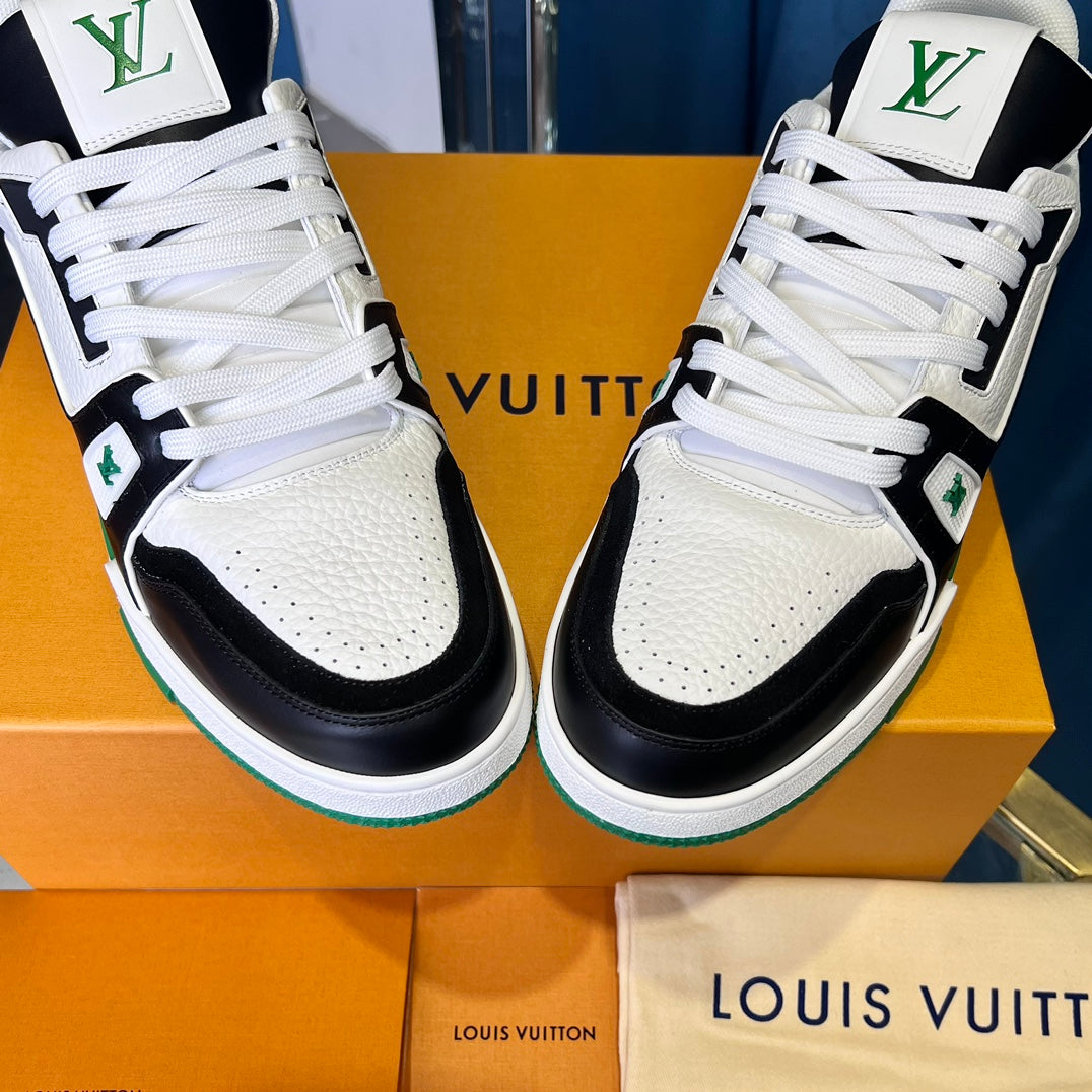 [LOUIS VUITTON] LV Classic Trendy Shoes! Made of imported genuine leather, water-dyed cowhide lining, original version of durable and lightweight, high-quality fine products! Size: 35-45 (46 can be customized)