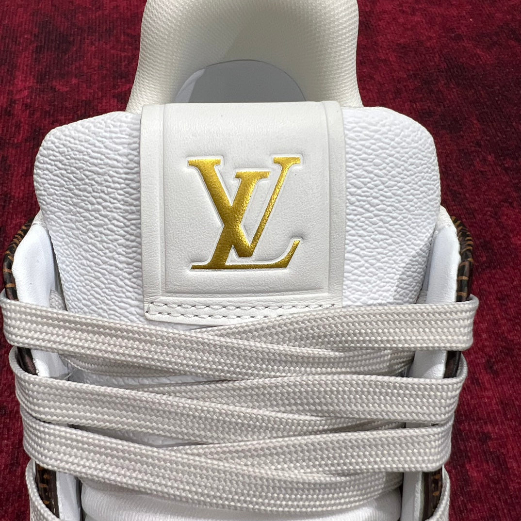 [LOUIS VUITTON] LV Classic Trendy Shoes! Made of imported genuine leather, water-dyed cowhide lining, original version of durable and lightweight, high-quality fine products! Size: 35-45 (46 can be customized)