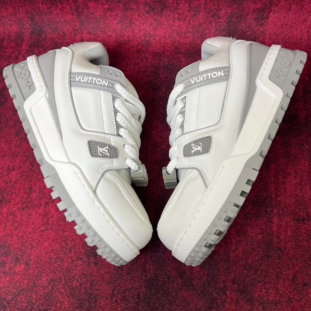 [LOUIS VUITTON] LV trainer maxi Shoes! Made of imported genuine leather, water-dyed cowhide lining, original version of durable and lightweight, high-quality fine products! Size: 35-45 (46 can be customized)