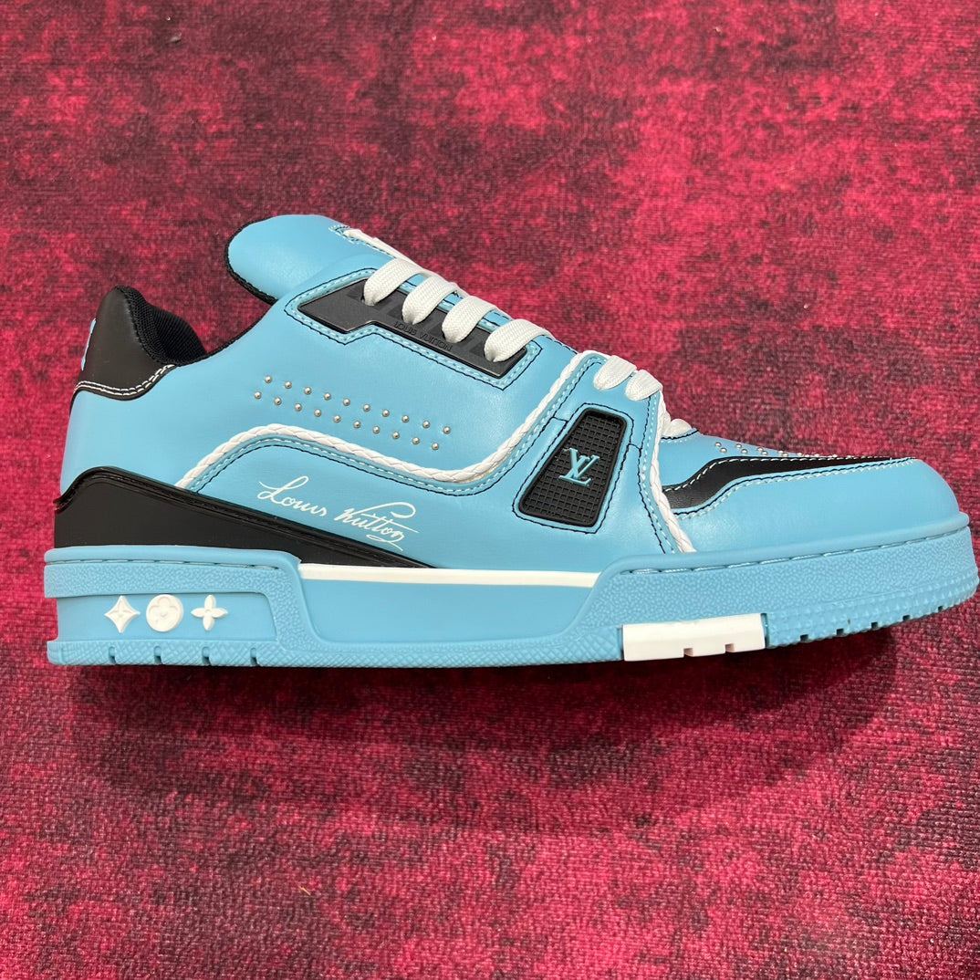 [LOUIS VUITTON] LV Classic Trendy Shoes! Made of imported genuine leather, water-dyed cowhide lining, original version of durable and lightweight, high-quality fine products! Size: 35-45 (46 can be customized)