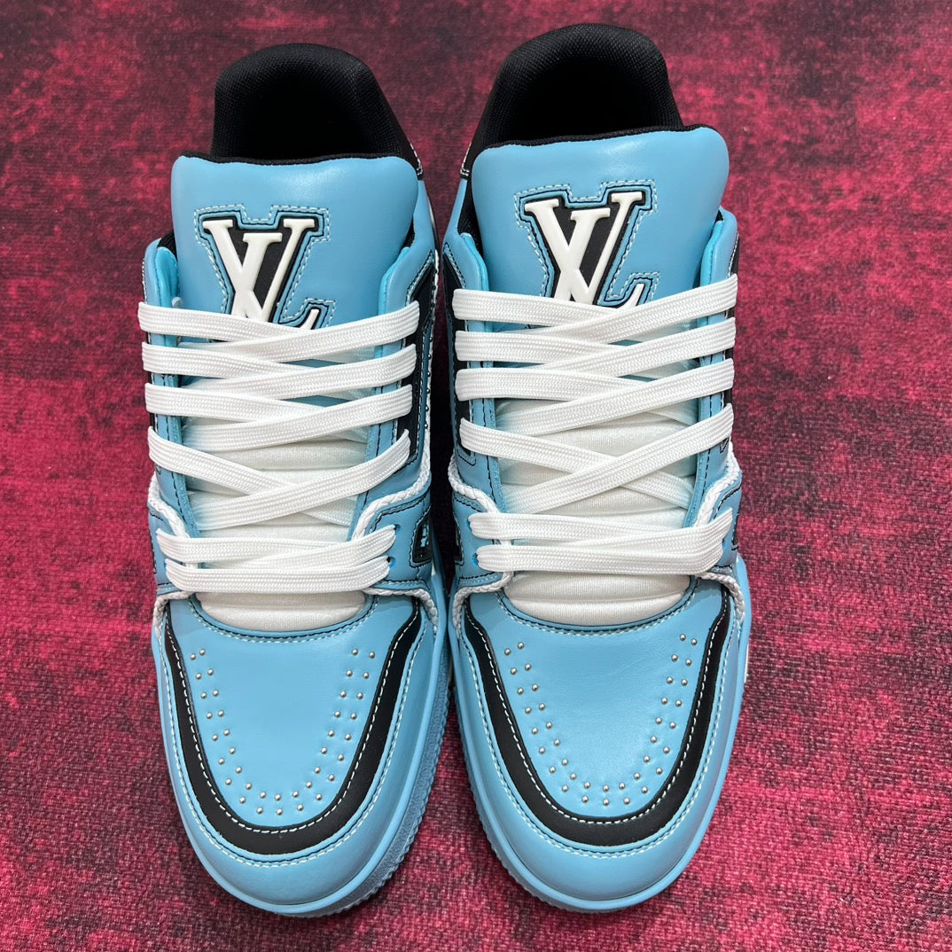 [LOUIS VUITTON] LV Classic Trendy Shoes! Made of imported genuine leather, water-dyed cowhide lining, original version of durable and lightweight, high-quality fine products! Size: 35-45 (46 can be customized)