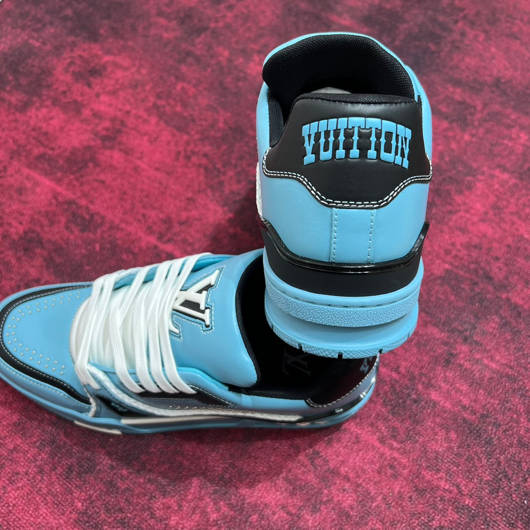 [LOUIS VUITTON] LV Classic Trendy Shoes! Made of imported genuine leather, water-dyed cowhide lining, original version of durable and lightweight, high-quality fine products! Size: 35-45 (46 can be customized)
