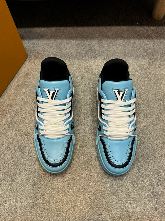 [LOUIS VUITTON] LV Classic Trendy Shoes! Made of imported genuine leather, water-dyed cowhide lining, original version of durable and lightweight, high-quality fine products! Size: 35-45 (46 can be customized)