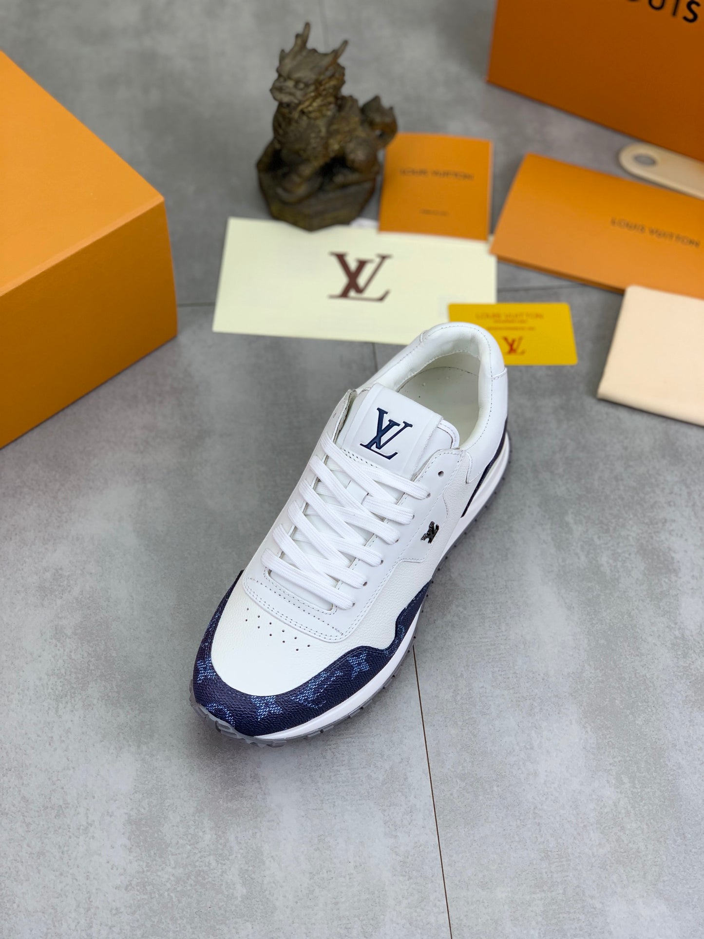 [LOUIS VUITTON] LV Classic Trendy Shoes! Made of imported genuine leather, water-dyed cowhide