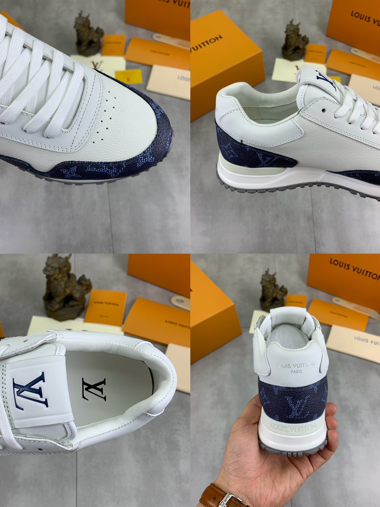 [LOUIS VUITTON] LV Classic Trendy Shoes! Made of imported genuine leather, water-dyed cowhide