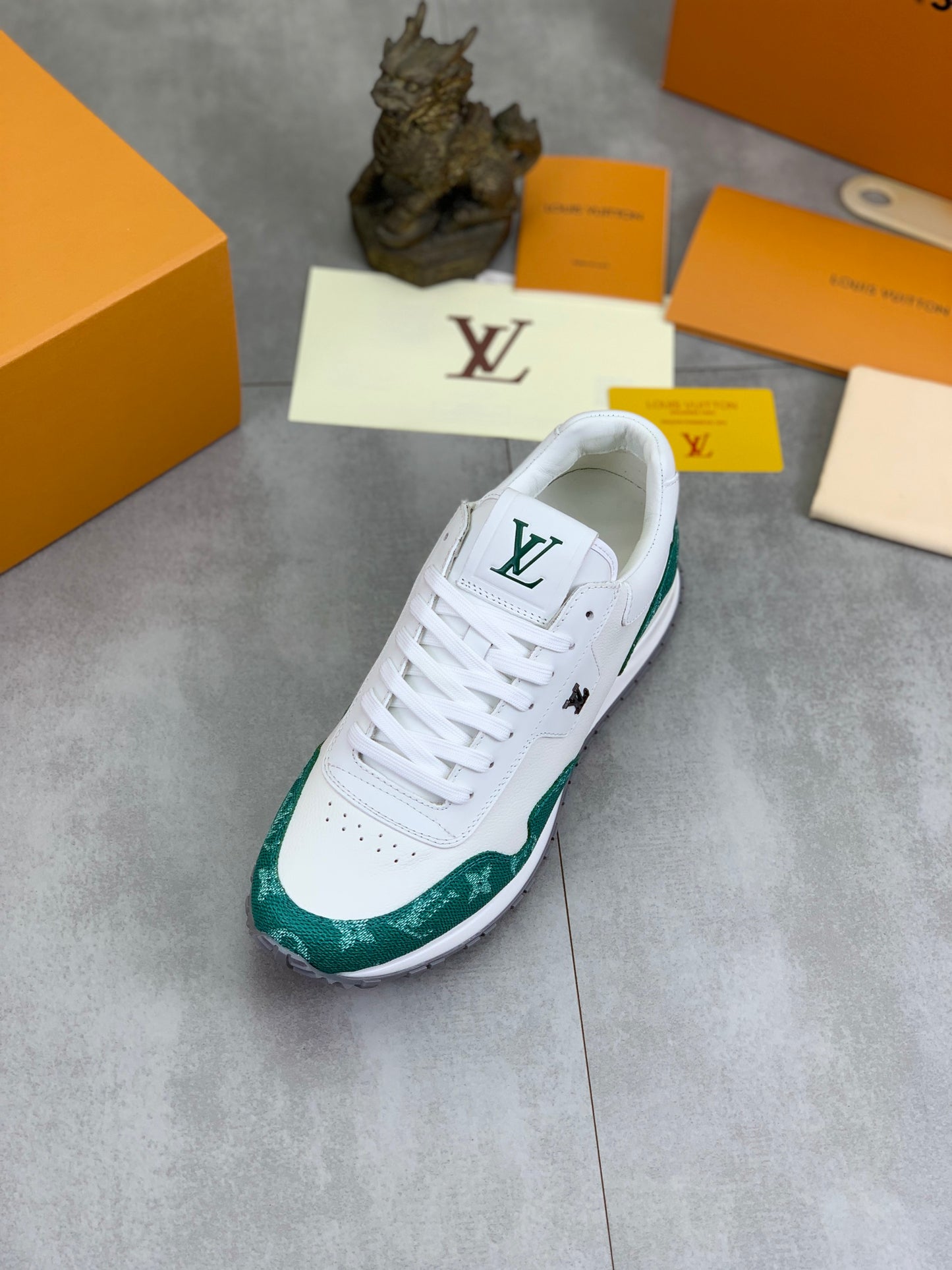 [LOUIS VUITTON] LV Classic Trendy Shoes! Made of imported genuine leather, water-dyed cowhide