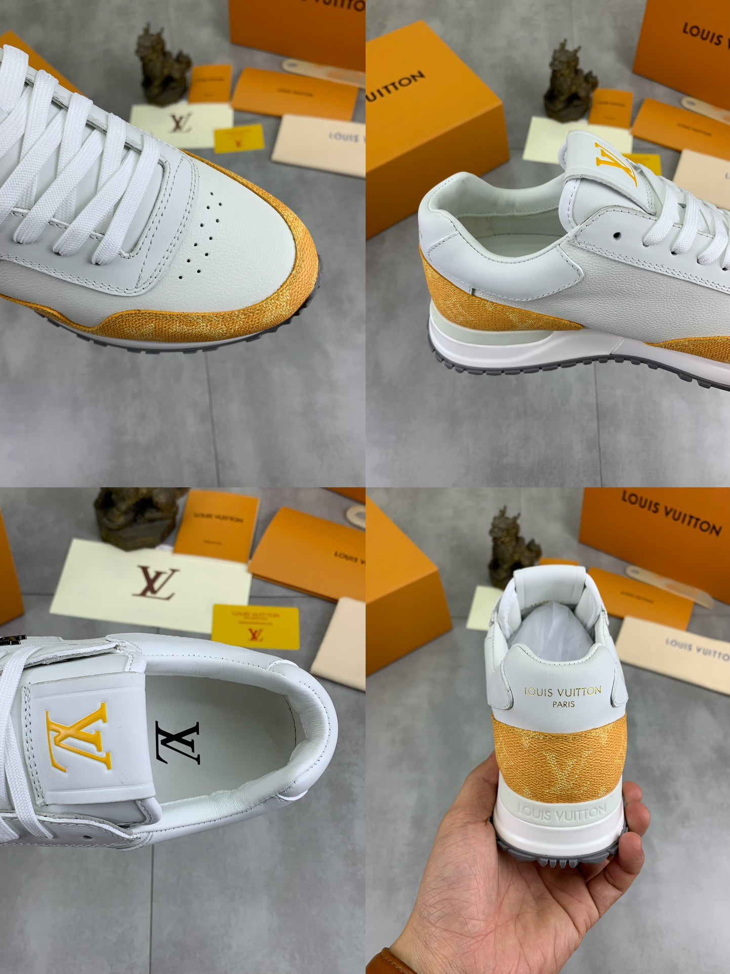 [LOUIS VUITTON] LV Classic Trendy Shoes! Made of imported genuine leather, water-dyed cowhide