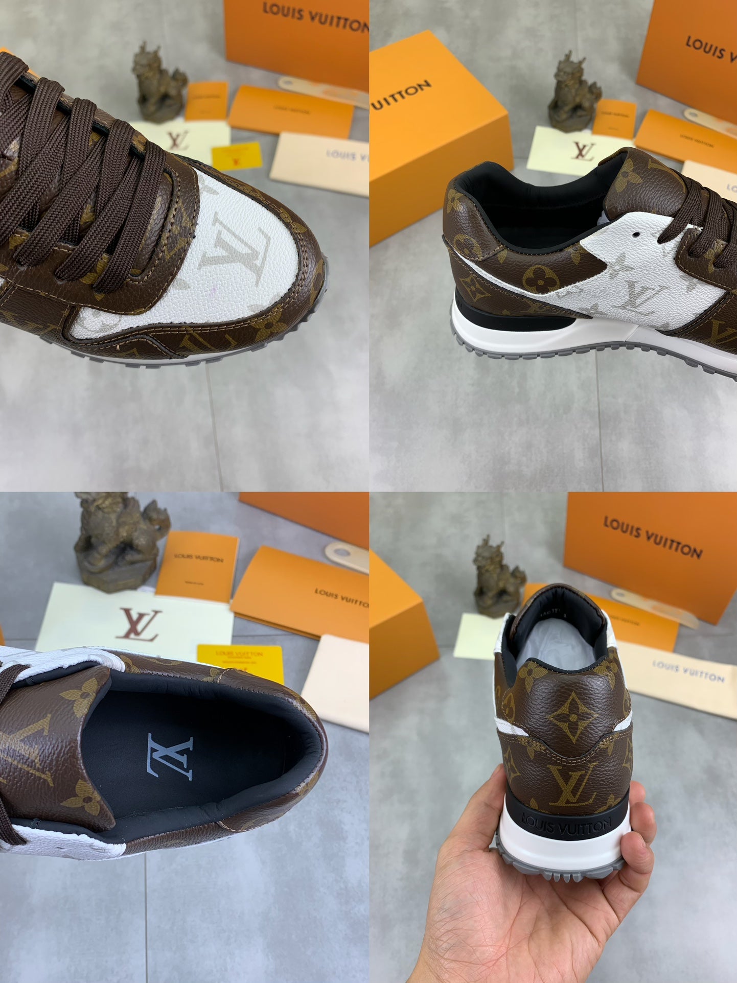 [LOUIS VUITTON] LV Classic Trendy Shoes! Made of imported genuine leather, water-dyed cowhide