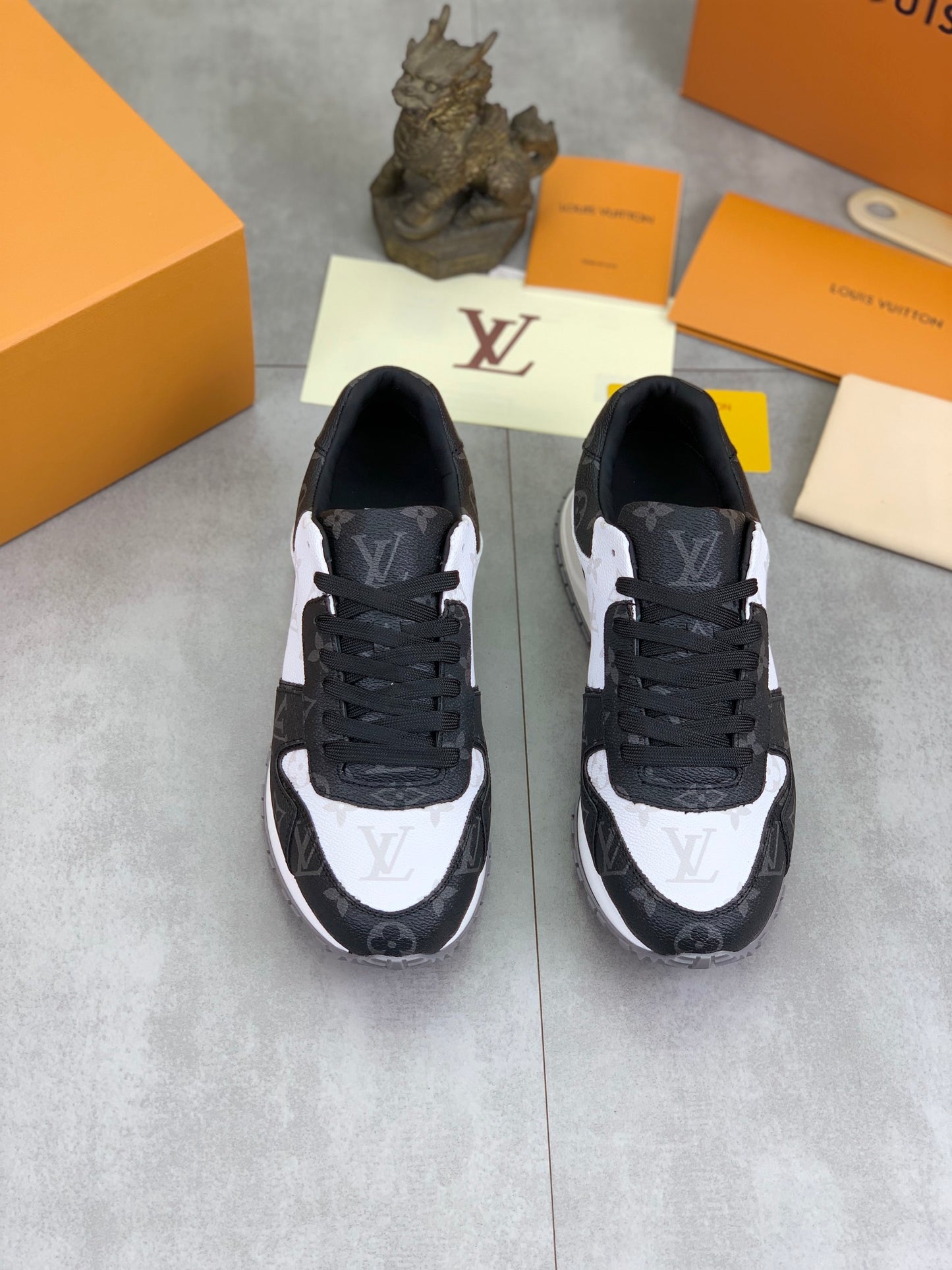 [LOUIS VUITTON] LV Classic Trendy Shoes! Made of imported genuine leather, water-dyed cowhide