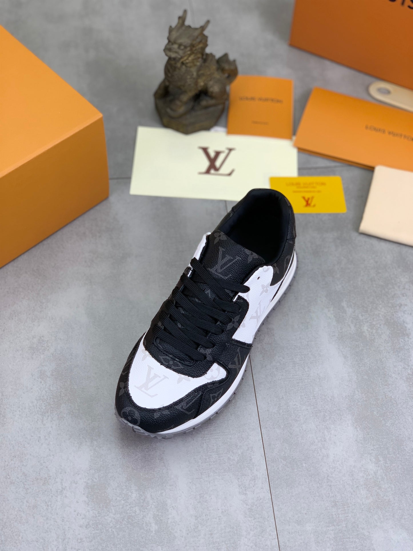 [LOUIS VUITTON] LV Classic Trendy Shoes! Made of imported genuine leather, water-dyed cowhide
