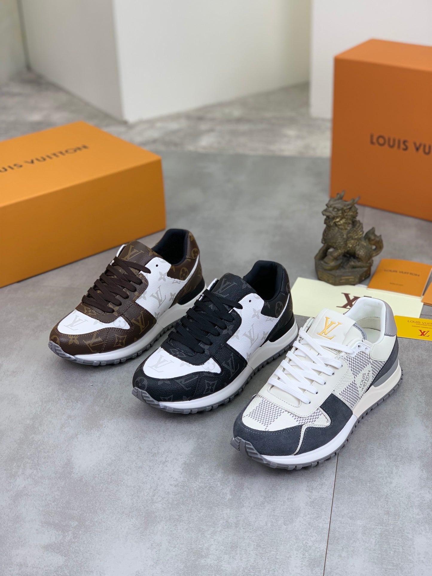 [LOUIS VUITTON] LV Classic Trendy Shoes! Made of imported genuine leather, water-dyed cowhide
