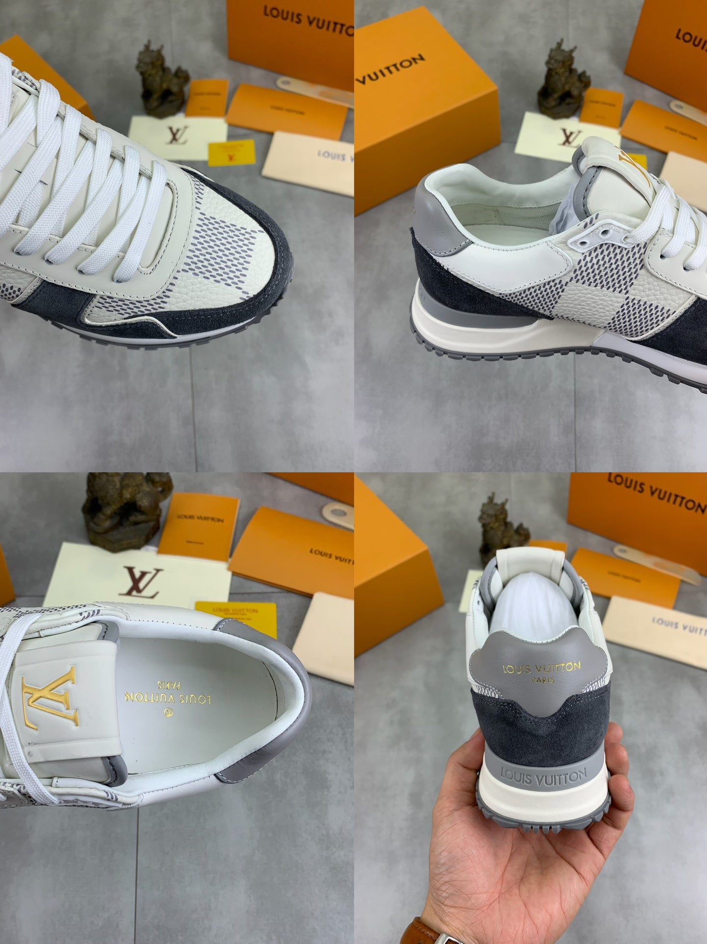 [LOUIS VUITTON] LV Classic Trendy Shoes! Made of imported genuine leather, water-dyed cowhide
