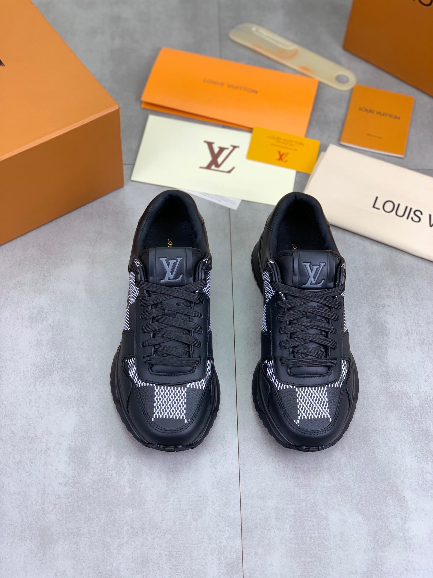 [LOUIS VUITTON] LV Classic Trendy Shoes! Made of imported genuine leather, water-dyed cowhide