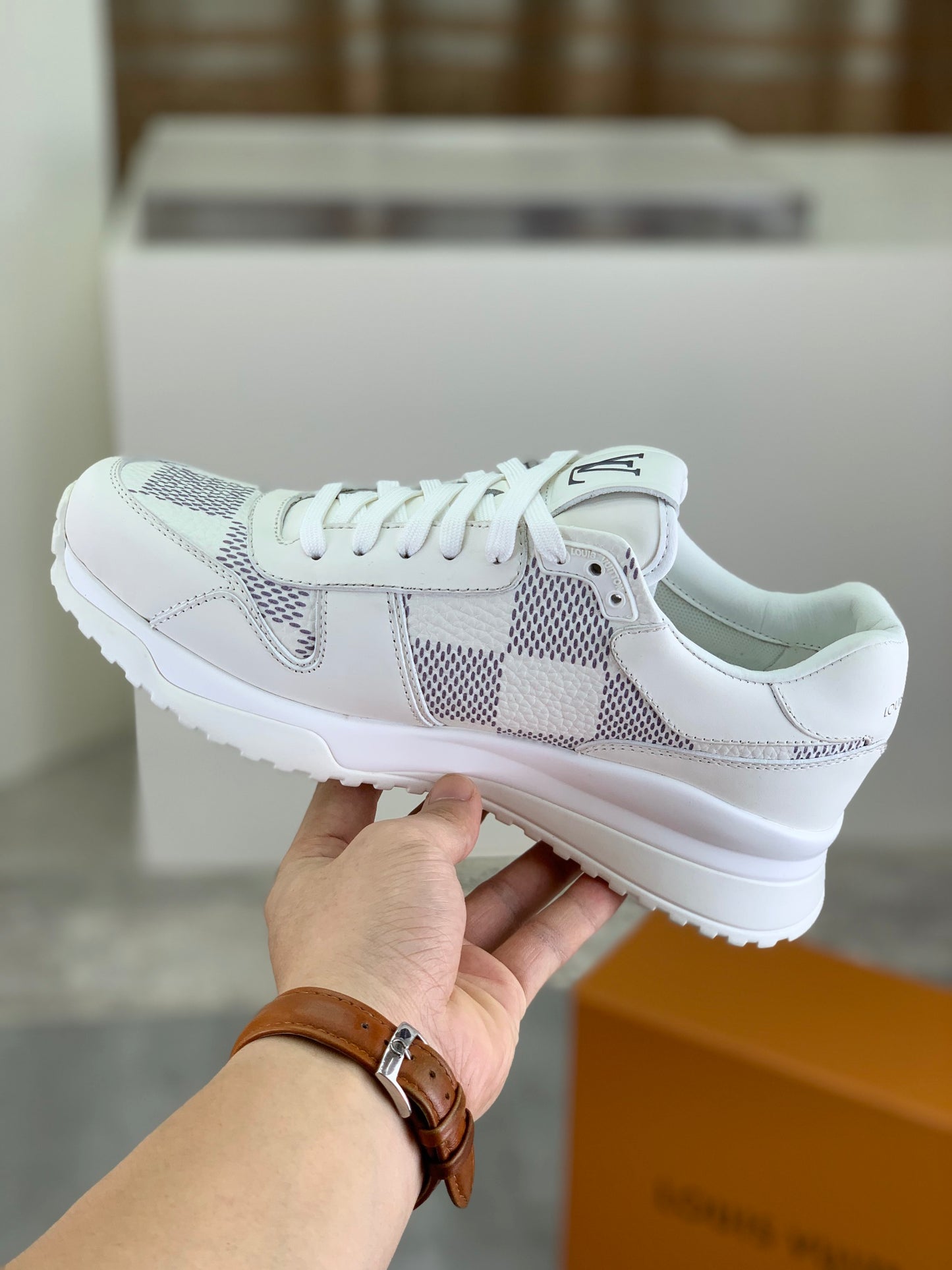 [LOUIS VUITTON] LV Classic Trendy Shoes! Made of imported genuine leather, water-dyed cowhide