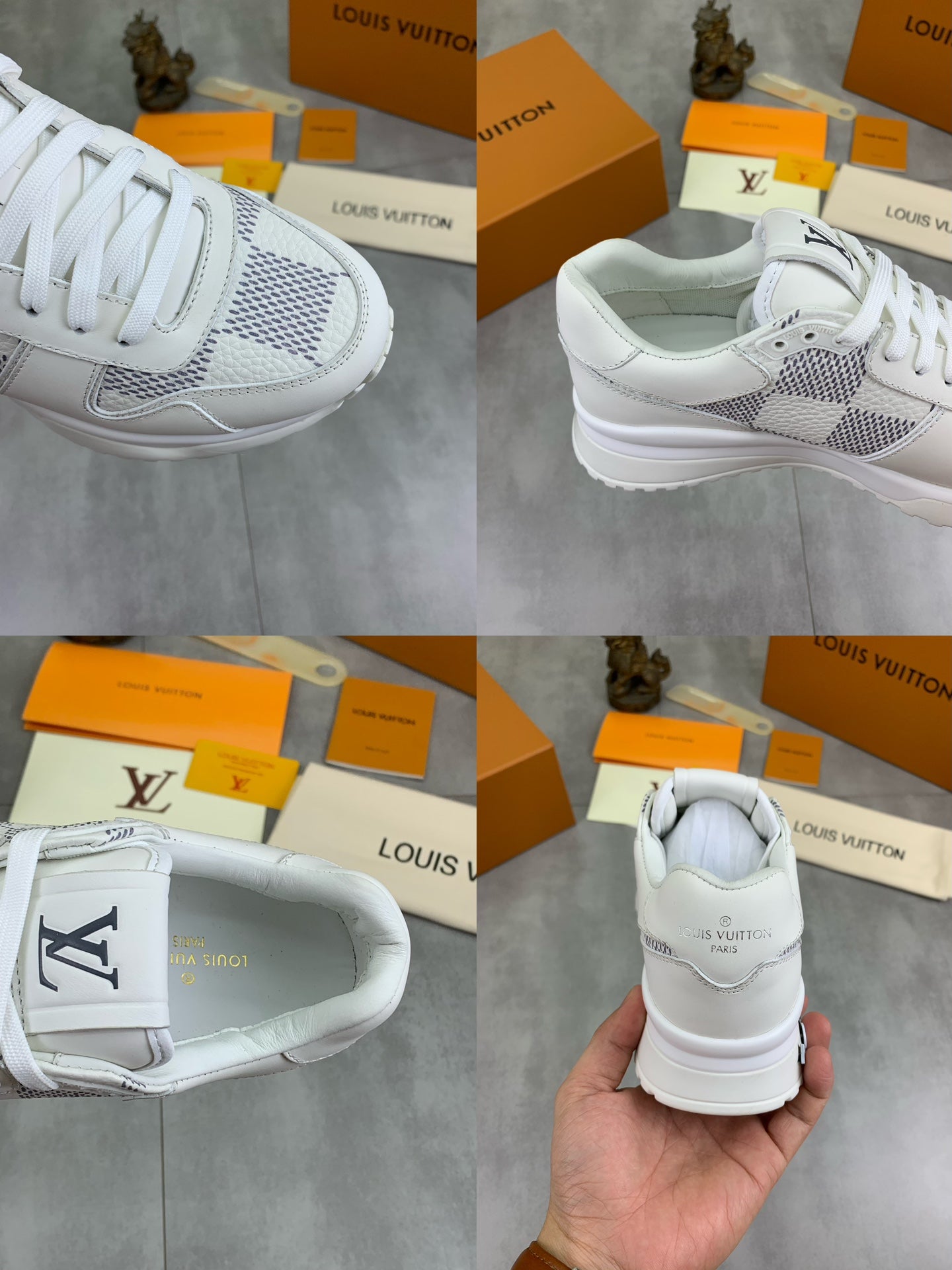 [LOUIS VUITTON] LV Classic Trendy Shoes! Made of imported genuine leather, water-dyed cowhide