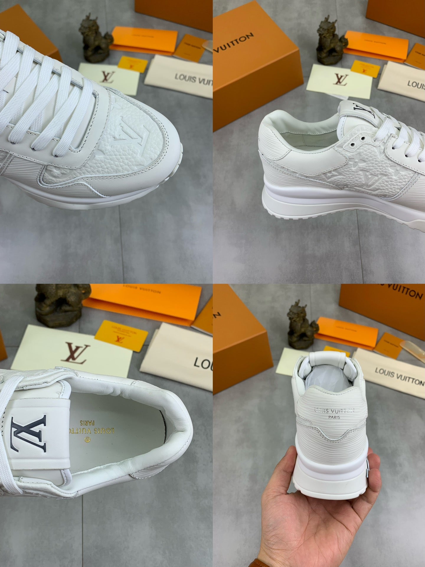 [LOUIS VUITTON] LV Classic Trendy Shoes! Made of imported genuine leather, water-dyed cowhide