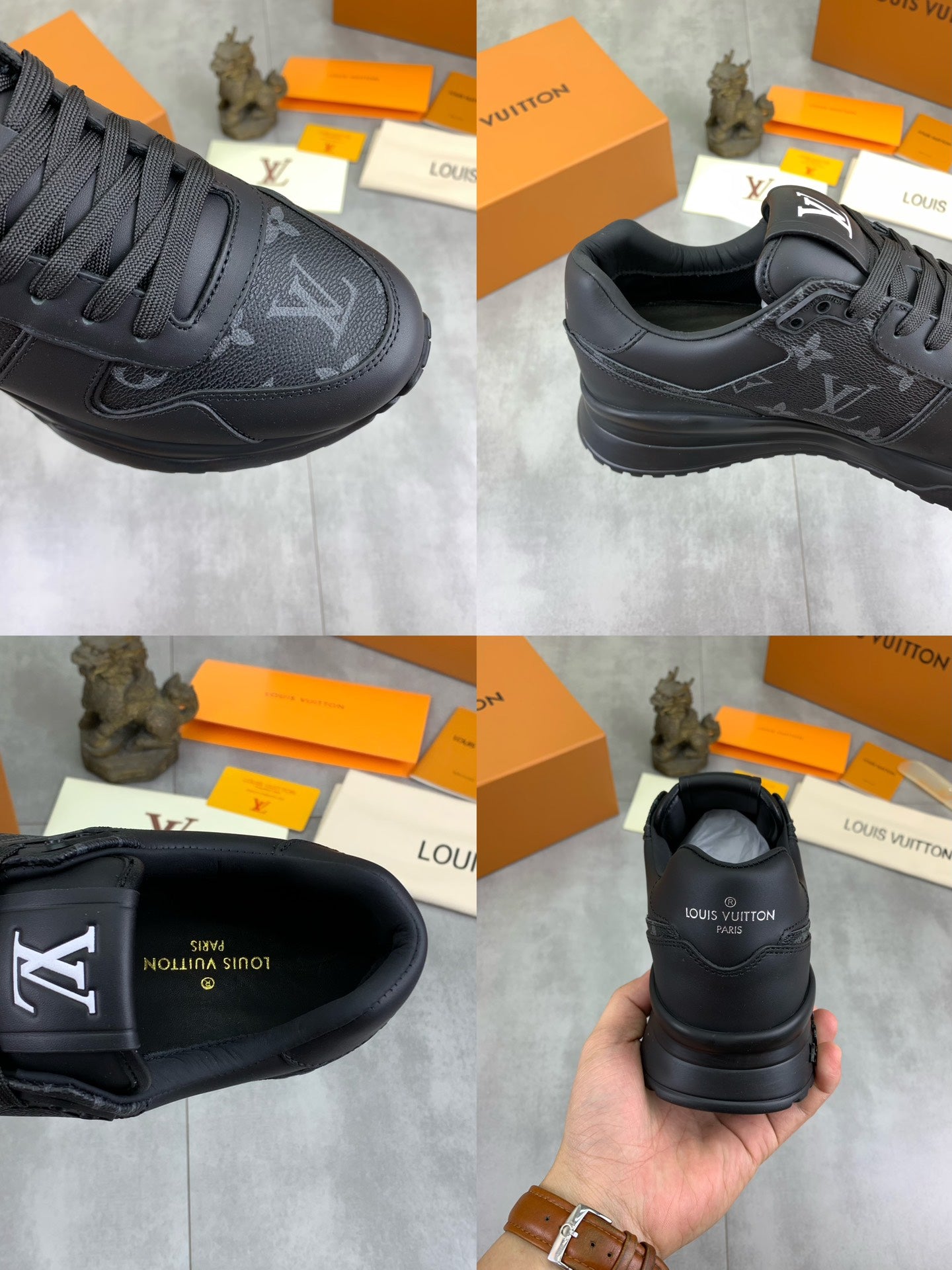 [LOUIS VUITTON] LV Classic Trendy Shoes! Made of imported genuine leather, water-dyed cowhide