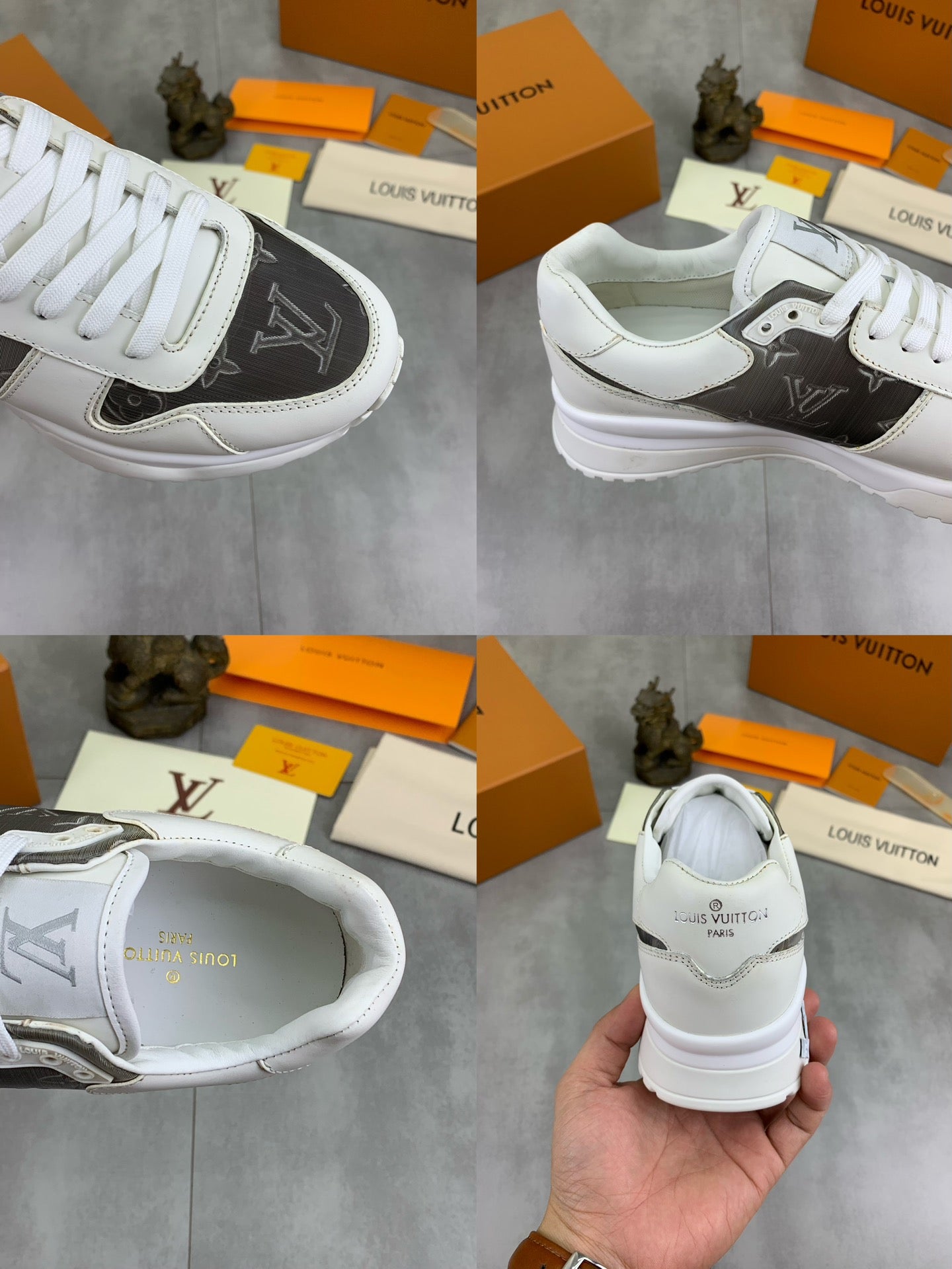 [LOUIS VUITTON] LV Classic Trendy Shoes! Made of imported genuine leather, water-dyed cowhide