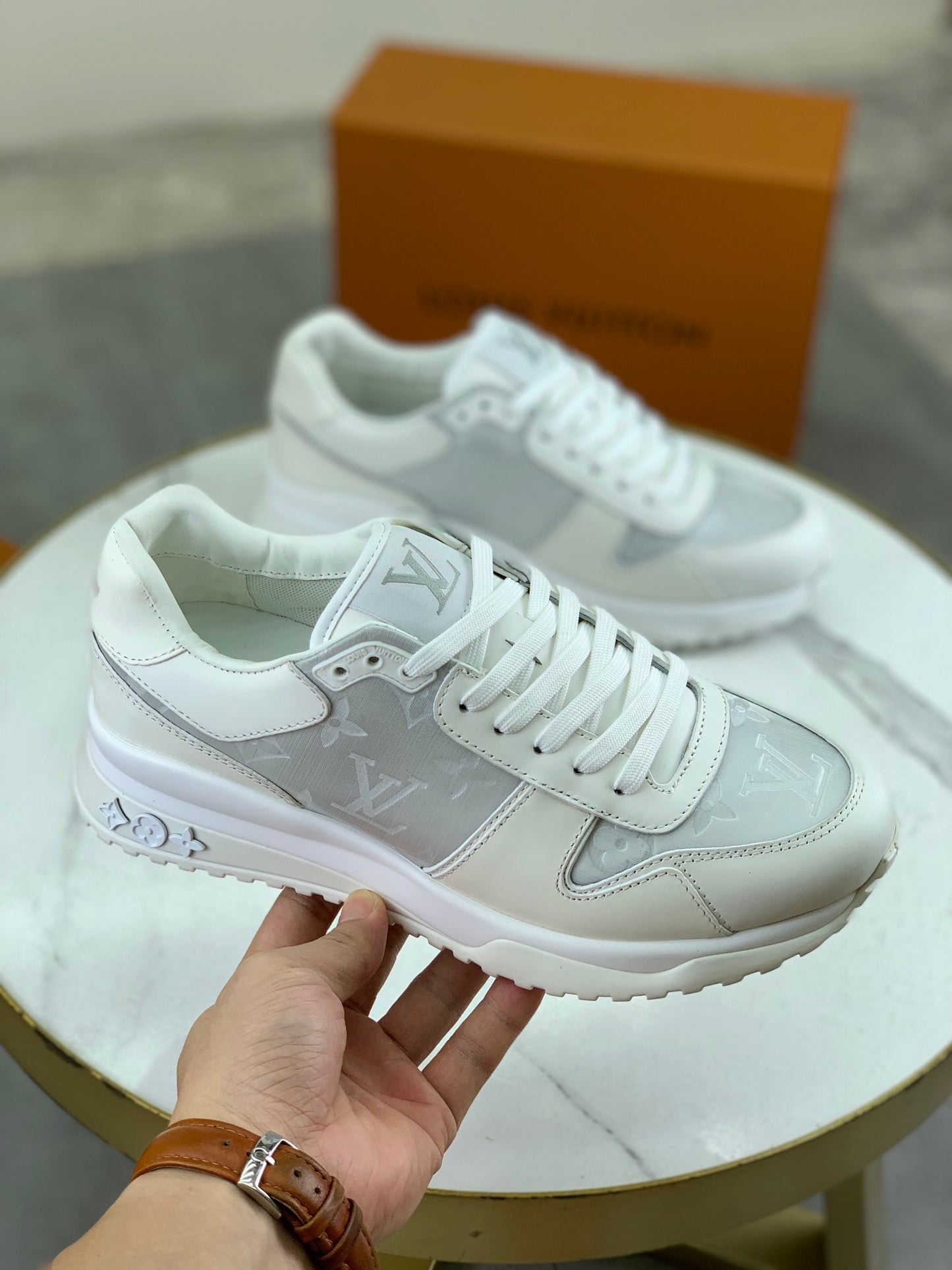 [LOUIS VUITTON] LV Classic Trendy Shoes! Made of imported genuine leather, water-dyed cowhide