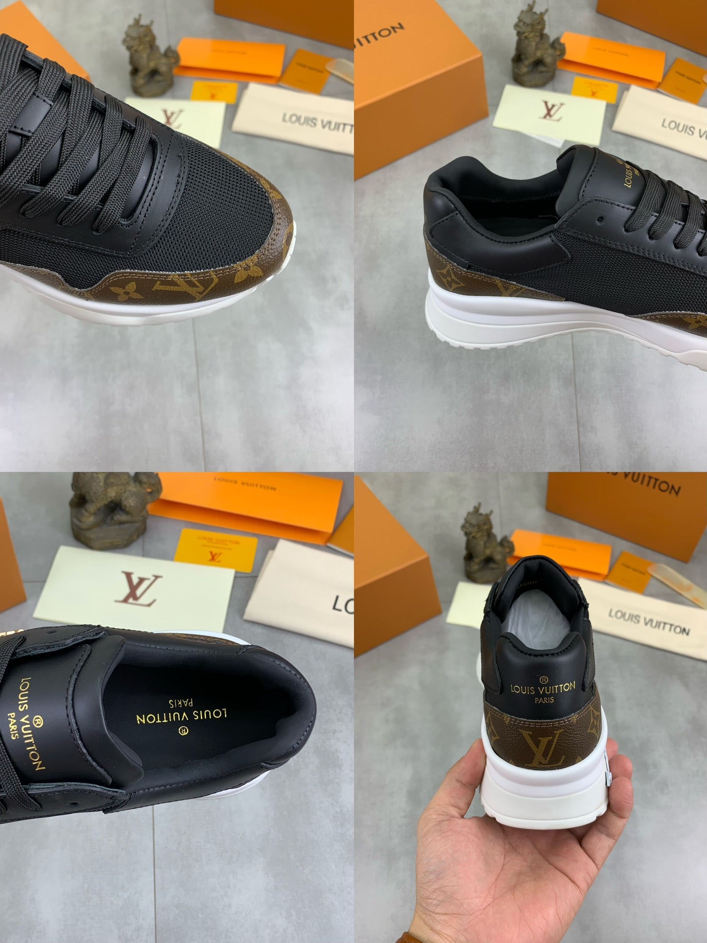 [LOUIS VUITTON] LV Classic Trendy Shoes! Made of imported genuine leather, water-dyed cowhide
