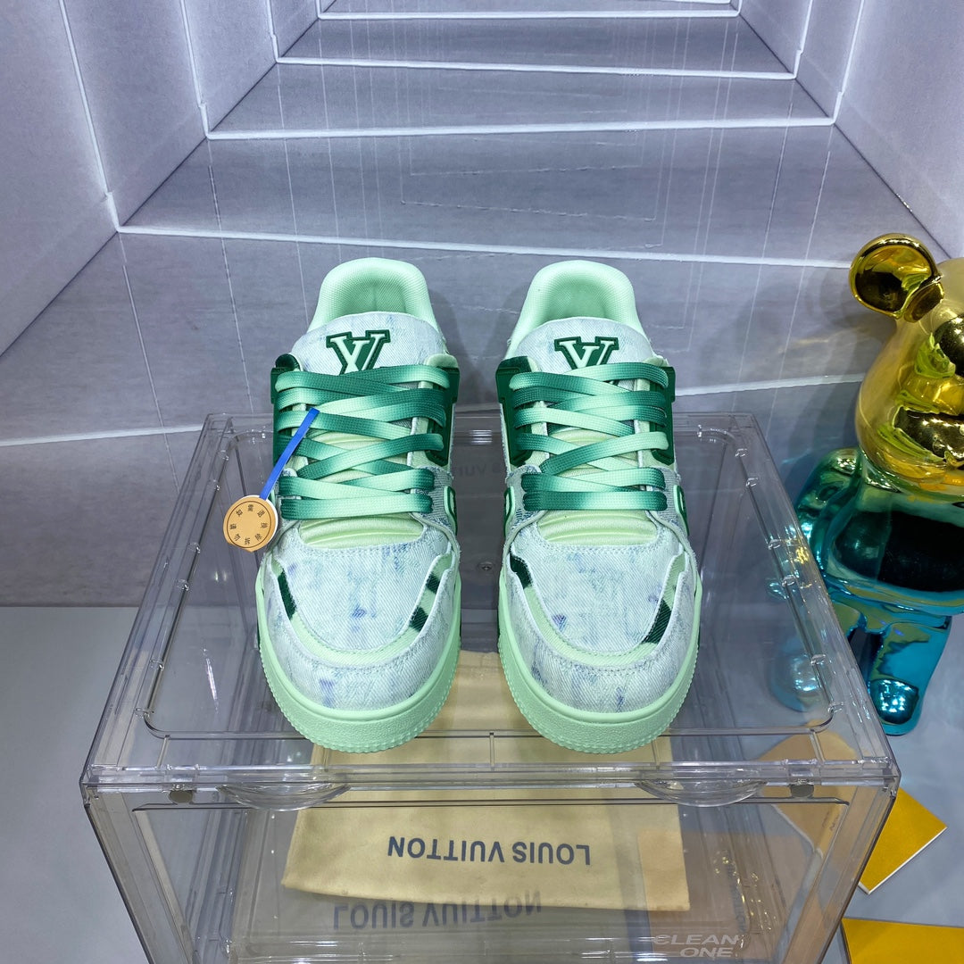 [LOUIS VUITTON] LV Classic Trendy Shoes! Made of imported genuine leather, water-dyed cowhide