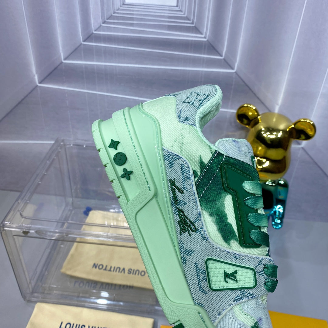 [LOUIS VUITTON] LV Classic Trendy Shoes! Made of imported genuine leather, water-dyed cowhide