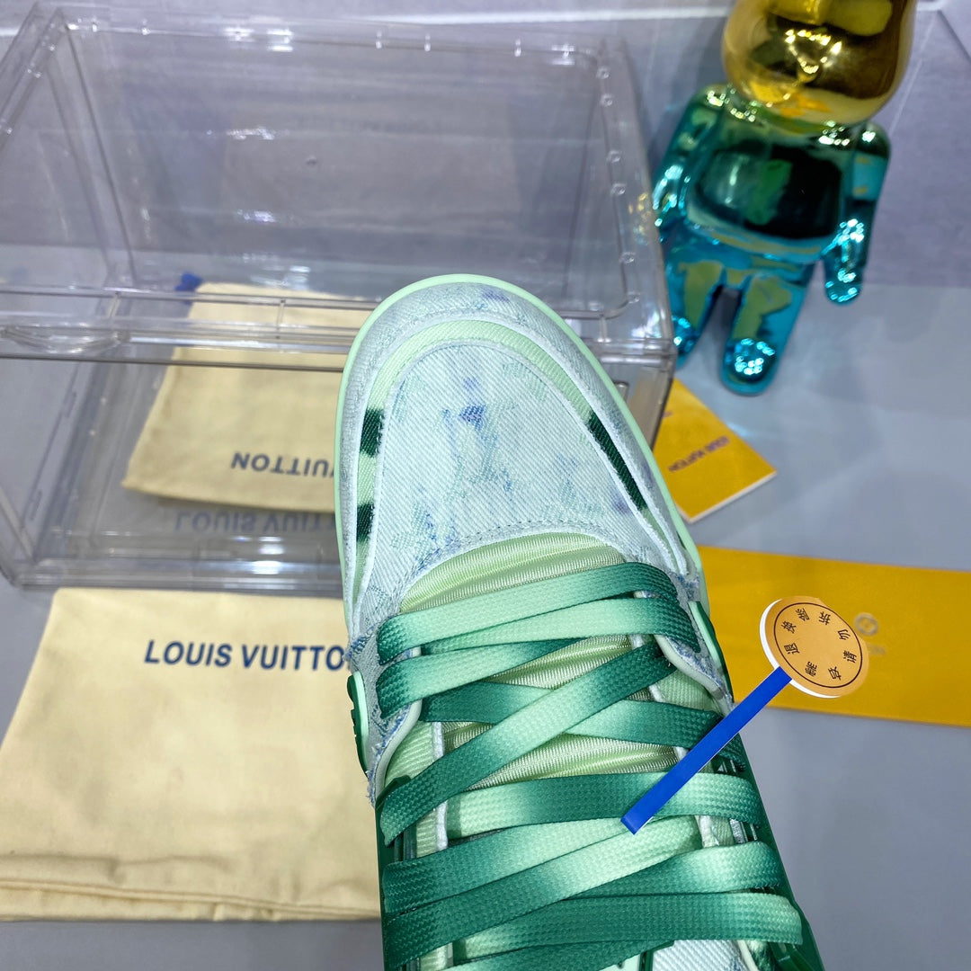 [LOUIS VUITTON] LV Classic Trendy Shoes! Made of imported genuine leather, water-dyed cowhide