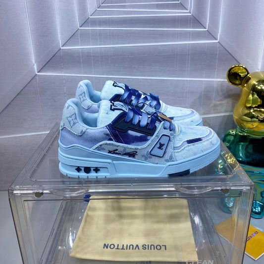 [LOUIS VUITTON] LV Classic Trendy Shoes! Made of imported genuine leather, water-dyed cowhide