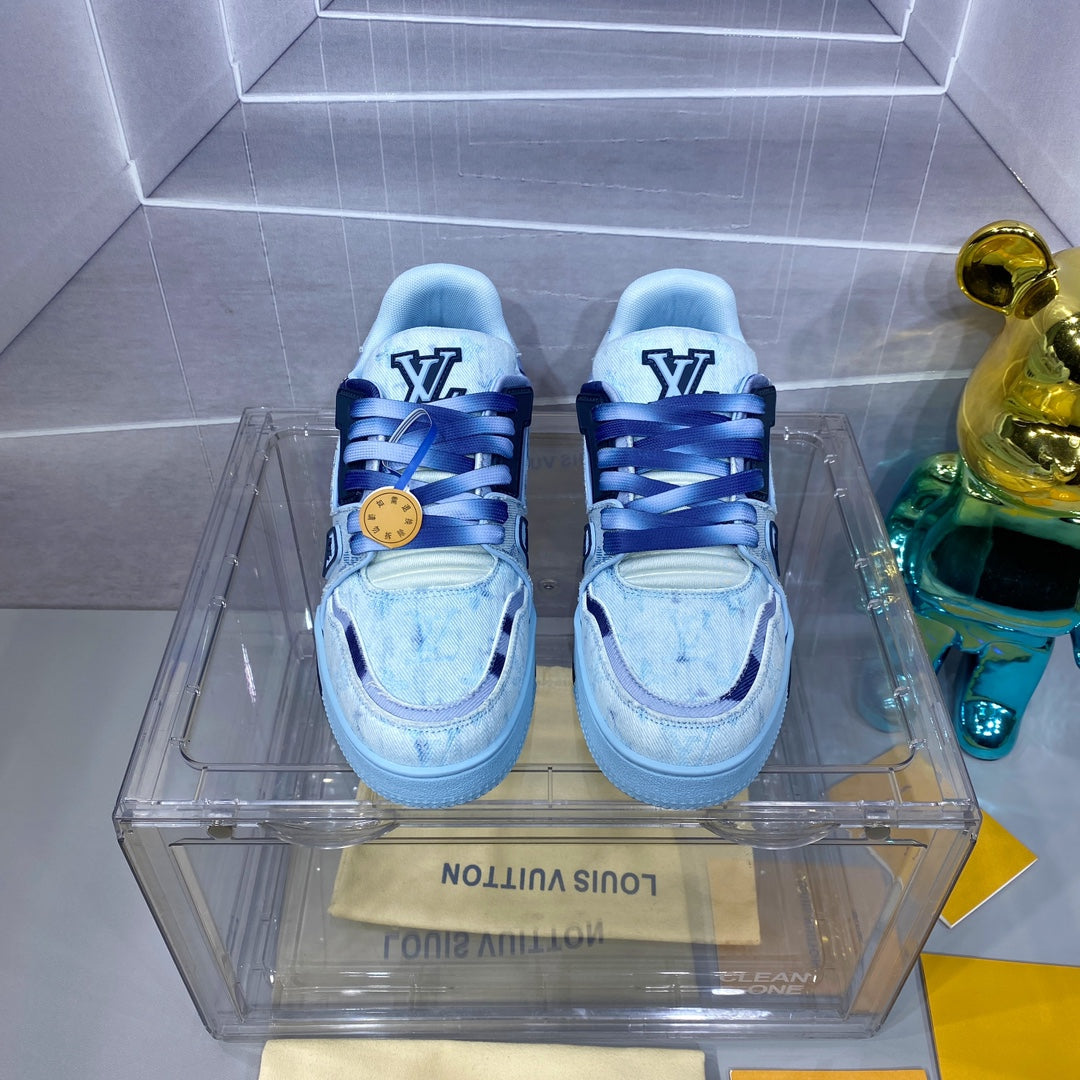 [LOUIS VUITTON] LV Classic Trendy Shoes! Made of imported genuine leather, water-dyed cowhide