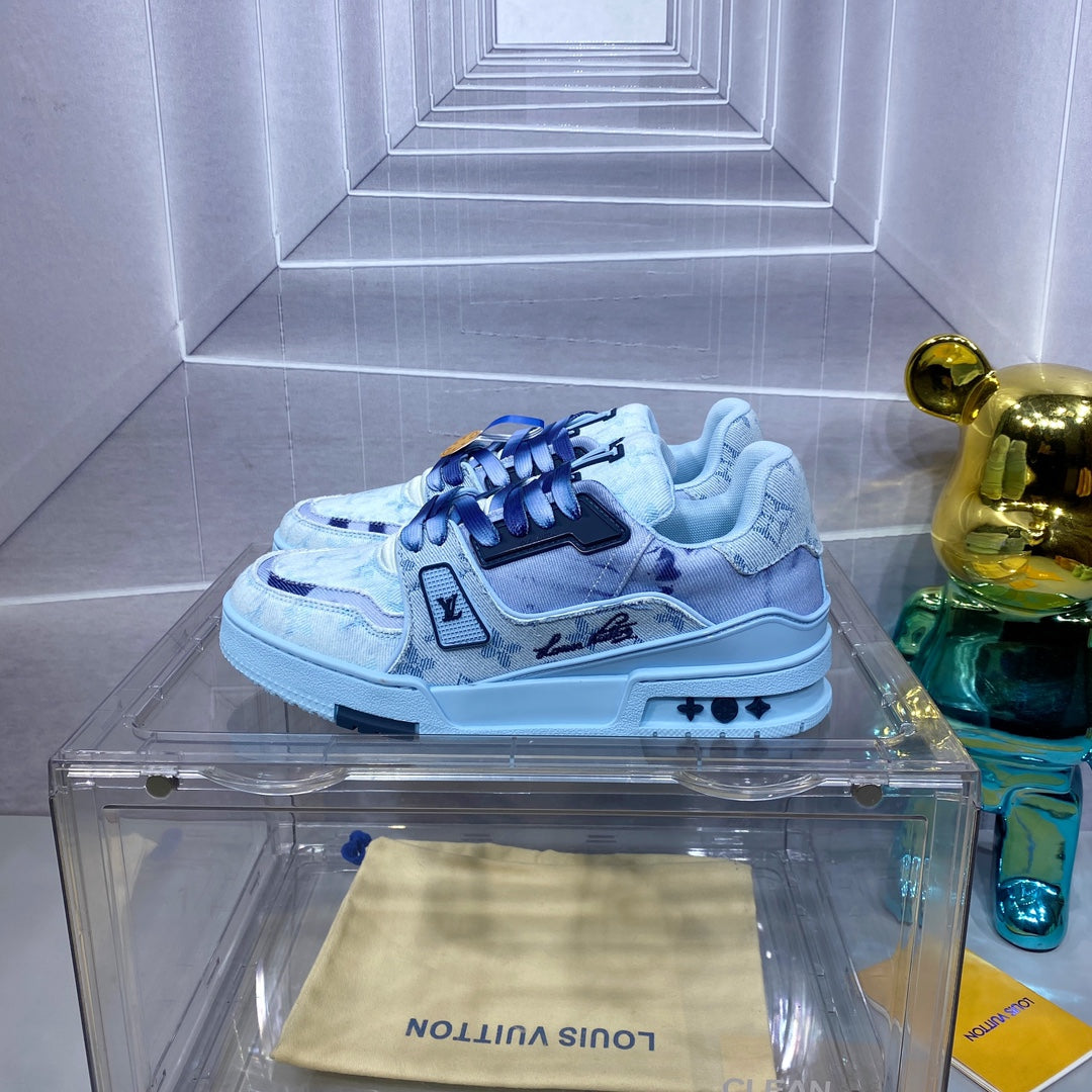 [LOUIS VUITTON] LV Classic Trendy Shoes! Made of imported genuine leather, water-dyed cowhide