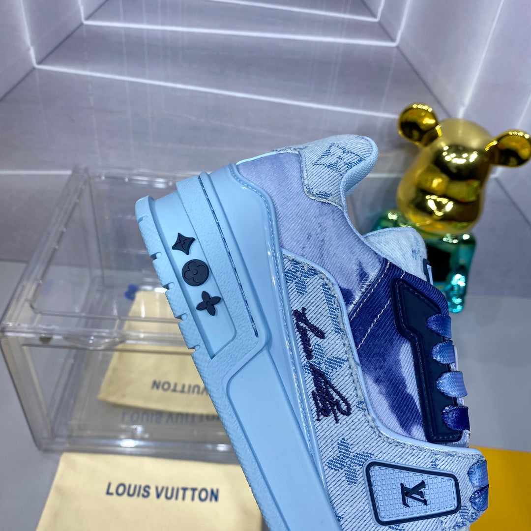 [LOUIS VUITTON] LV Classic Trendy Shoes! Made of imported genuine leather, water-dyed cowhide