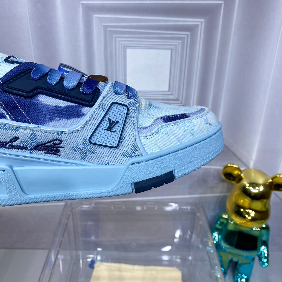 [LOUIS VUITTON] LV Classic Trendy Shoes! Made of imported genuine leather, water-dyed cowhide
