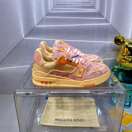 [LOUIS VUITTON] LV Classic Trendy Shoes! Made of imported genuine leather, water-dyed cowhide
