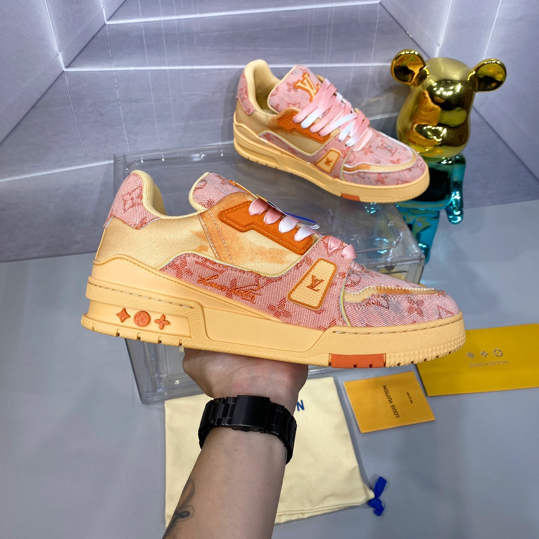[LOUIS VUITTON] LV Classic Trendy Shoes! Made of imported genuine leather, water-dyed cowhide