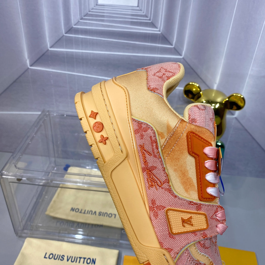 [LOUIS VUITTON] LV Classic Trendy Shoes! Made of imported genuine leather, water-dyed cowhide