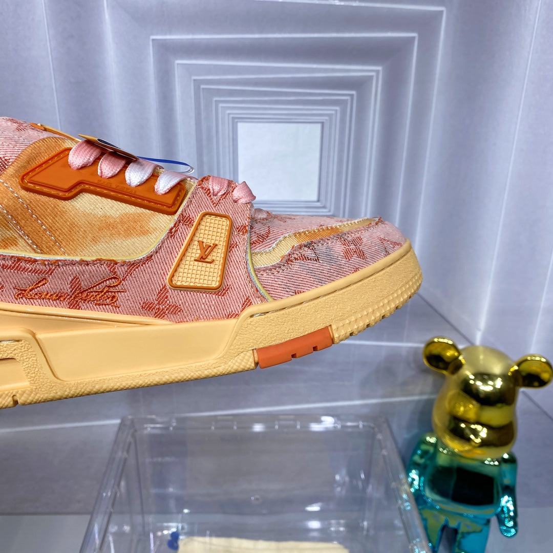 [LOUIS VUITTON] LV Classic Trendy Shoes! Made of imported genuine leather, water-dyed cowhide