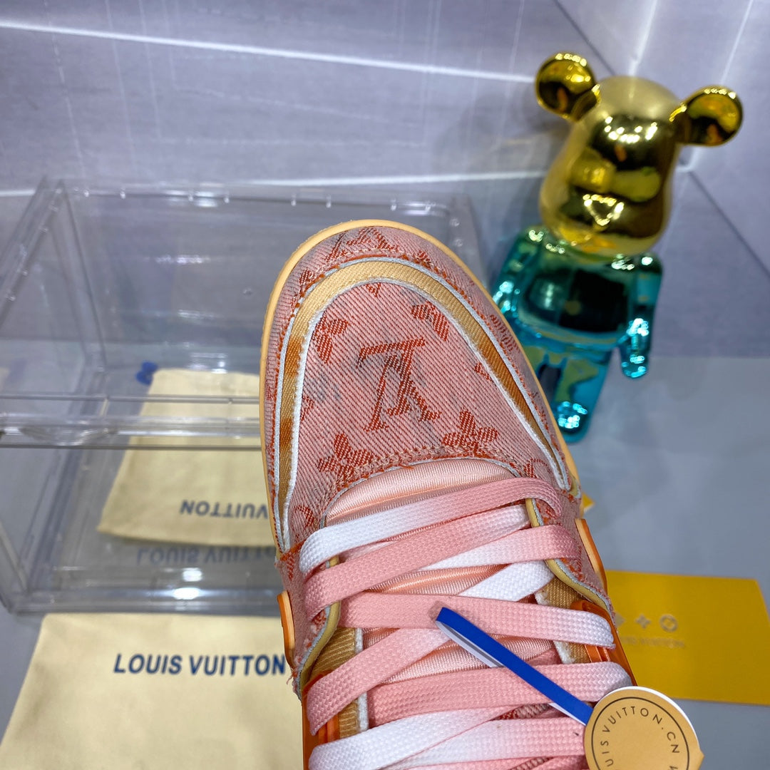 [LOUIS VUITTON] LV Classic Trendy Shoes! Made of imported genuine leather, water-dyed cowhide