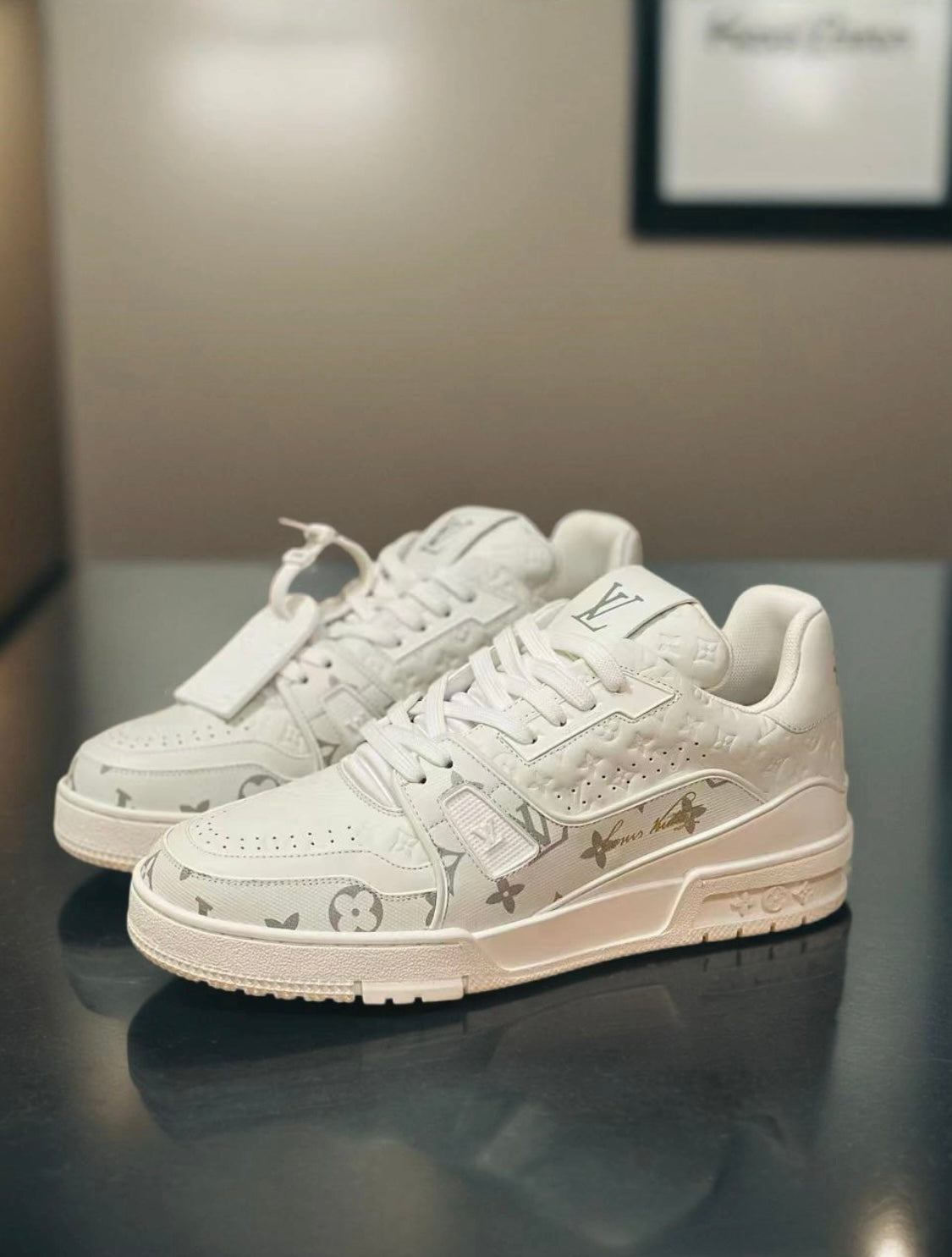 [LOUIS VUITTON] LV Classic Trendy Shoes! Made of imported genuine leather, water-dyed cowhide
