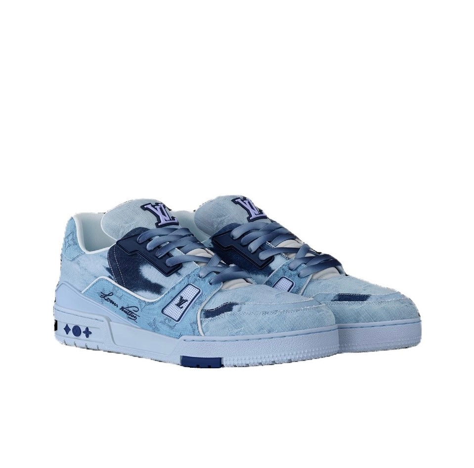 [LOUIS VUITTON] LV Classic Trendy Shoes! Made of imported genuine leather, water-dyed cowhide