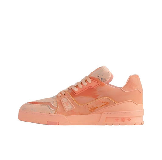 [LOUIS VUITTON] LV Classic Trendy Shoes! Made of imported genuine leather, water-dyed cowhide