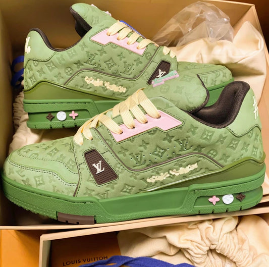 [LOUIS VUITTON] LV Classic Trendy Shoes! Made of imported genuine leather, water-dyed cowhide