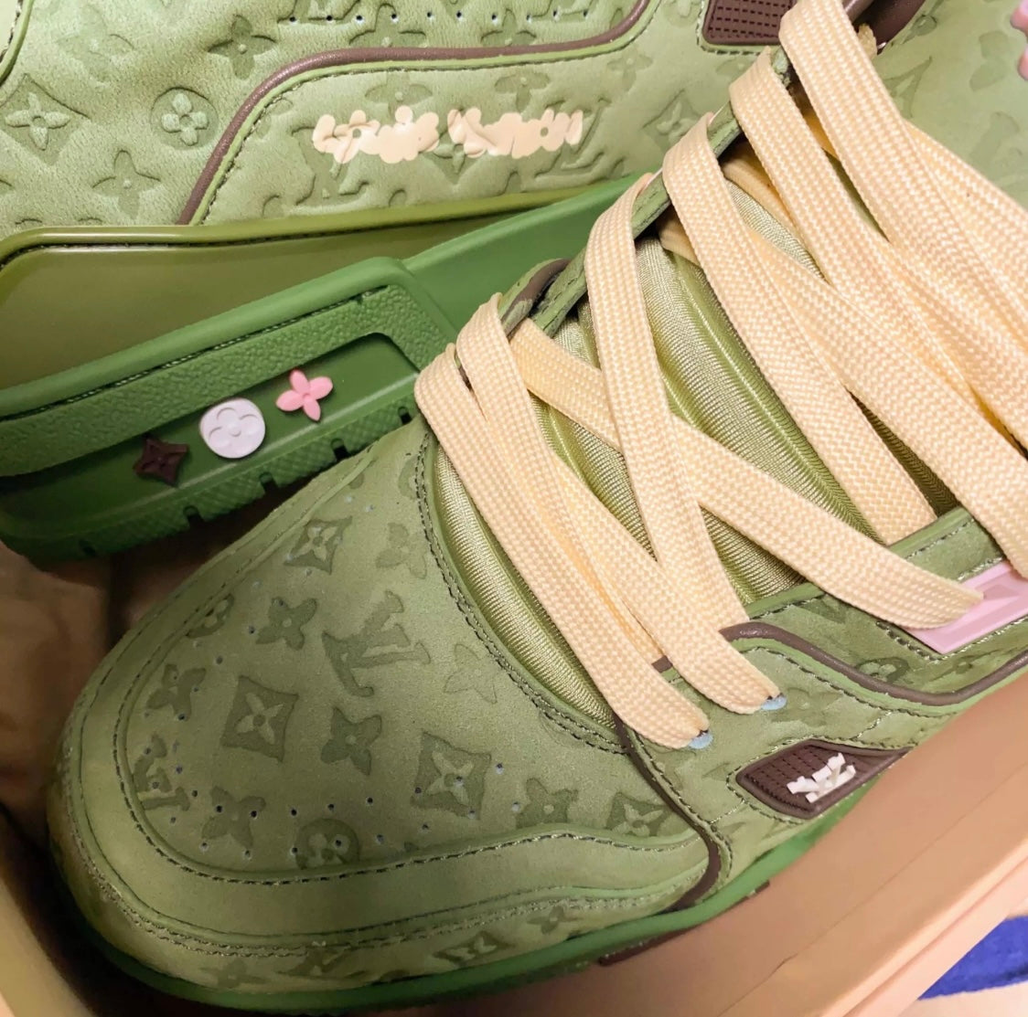 [LOUIS VUITTON] LV Classic Trendy Shoes! Made of imported genuine leather, water-dyed cowhide